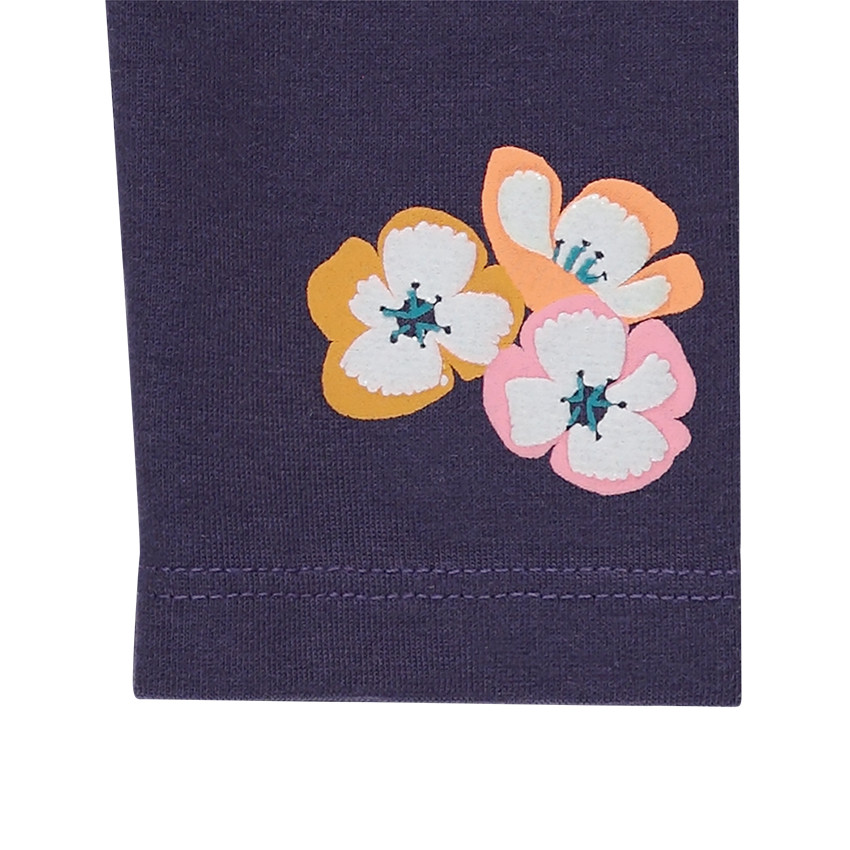 Legging en jersey avec fleurs printées 