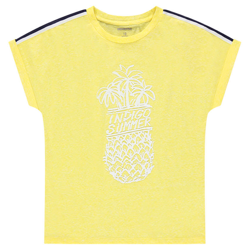 Junior - Tee-shirt manches courtes avec ananas printé 
