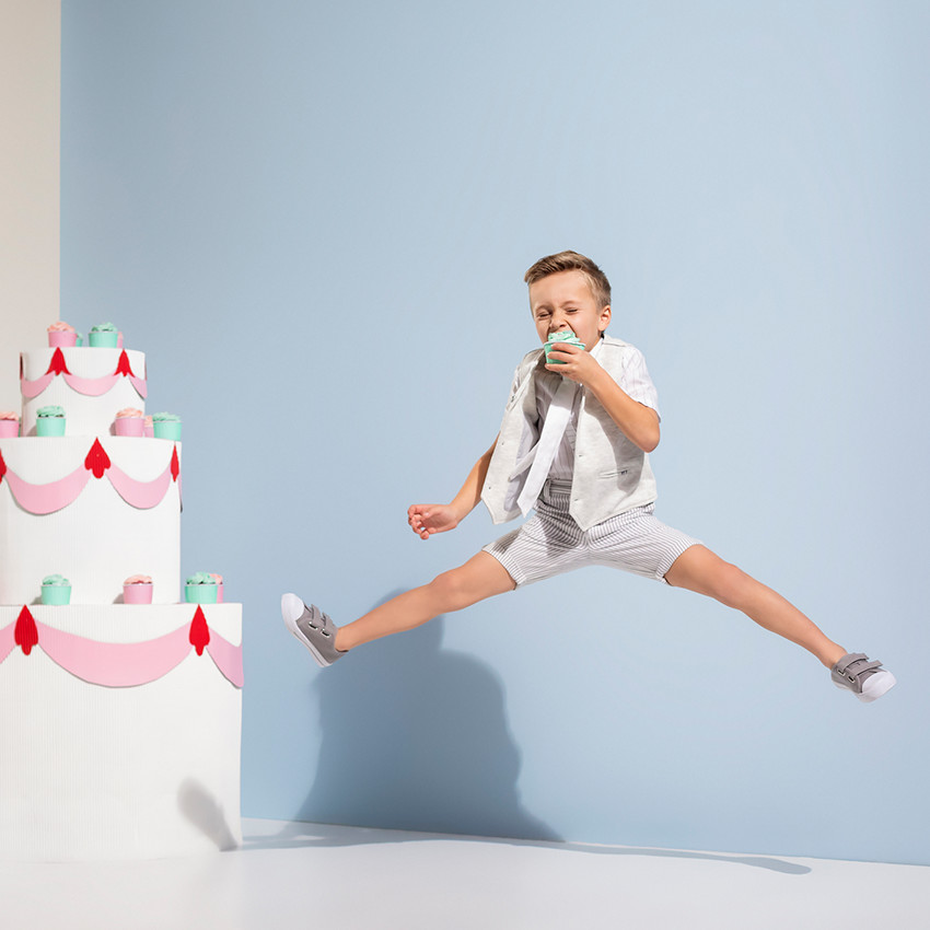 Chemise de cérémonie manches courtes en coton à rayures avec cravate 