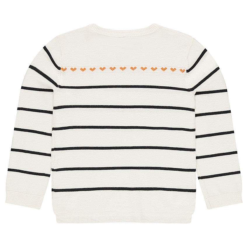 Pull en tricot avec fantaisies sur le devant 