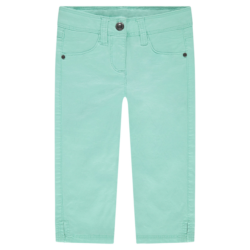 Pantacourt en satin de coton uni 