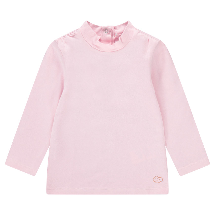 Sous-pull manches longues col cheminée avec motif printé 