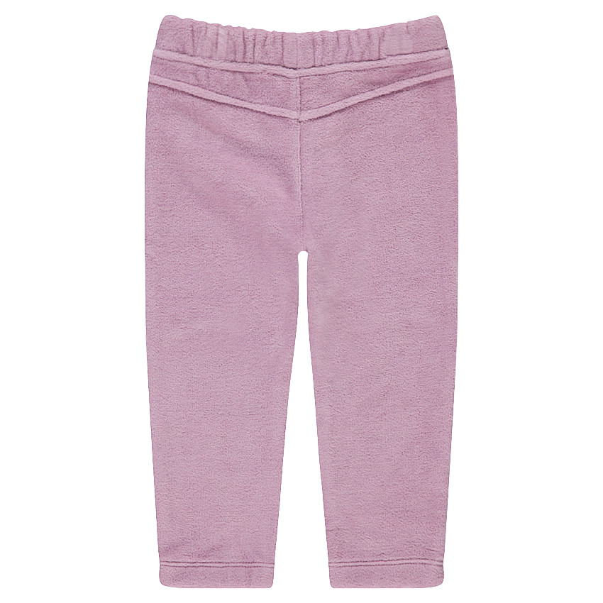 Pantalon en velours avec motif animal sur les genoux 