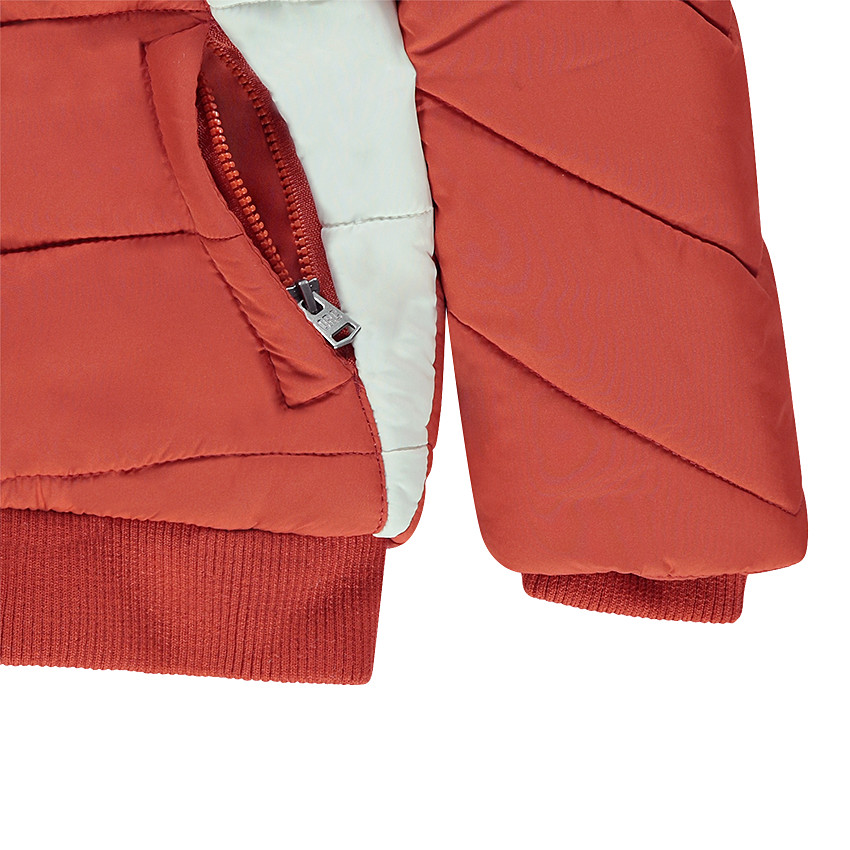 Doudoune matelassée tricolore avec doublure micropolaire 