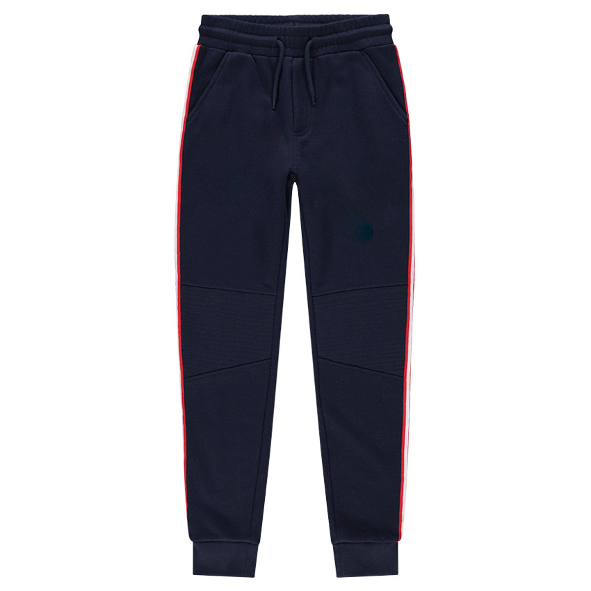 Junior - Pantalon de jogging en molleton avec bandes contrastées 