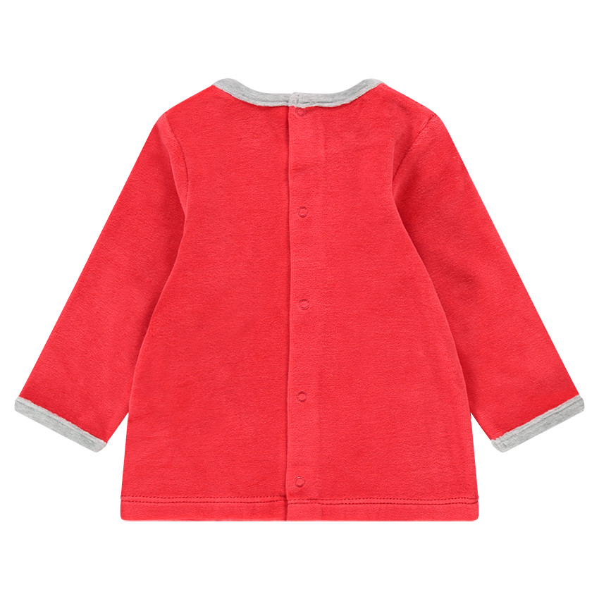 Pyjama en velours avec print Mickey Disney et bas all-over 