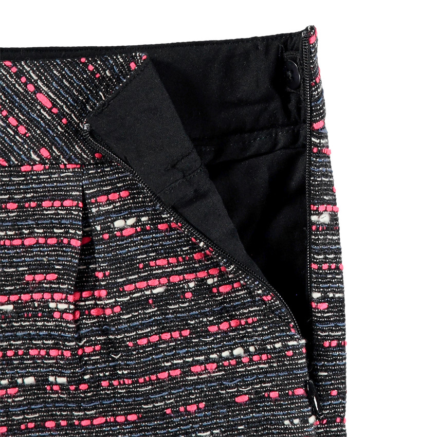 Short en maille mélangée à poches italiennes 