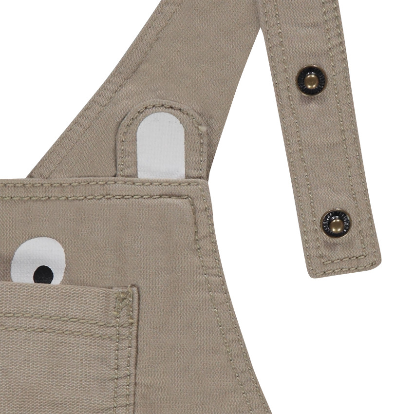 Salopette en coton fantaisie avec détails printés 