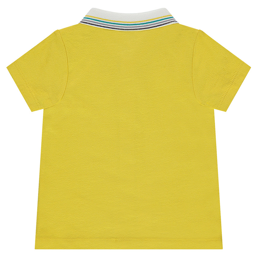 Polo manches courtes en jersey avec ouverture pressionnée devant 