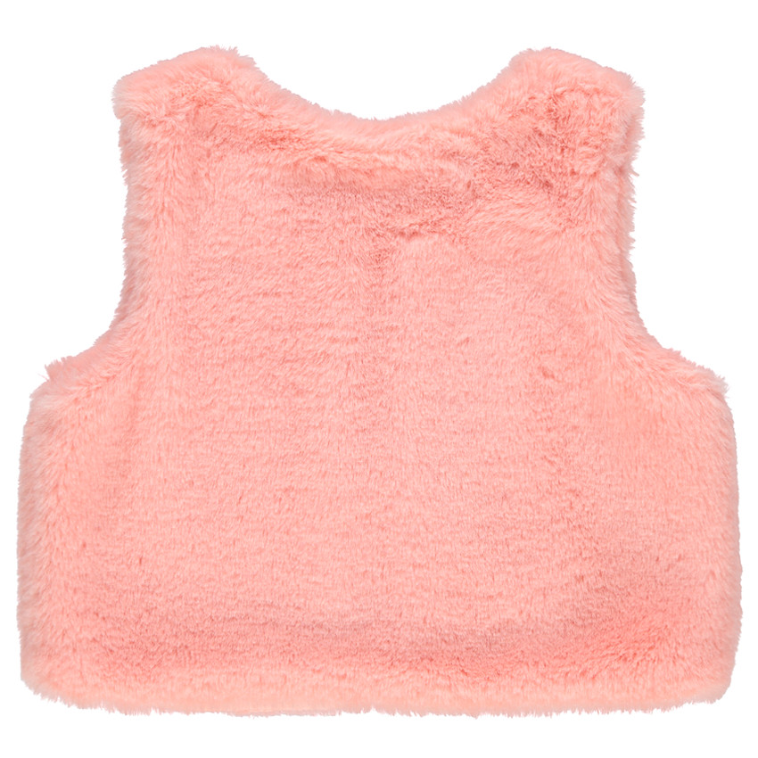 Gilet sans manches en sherpa doublé jersey 