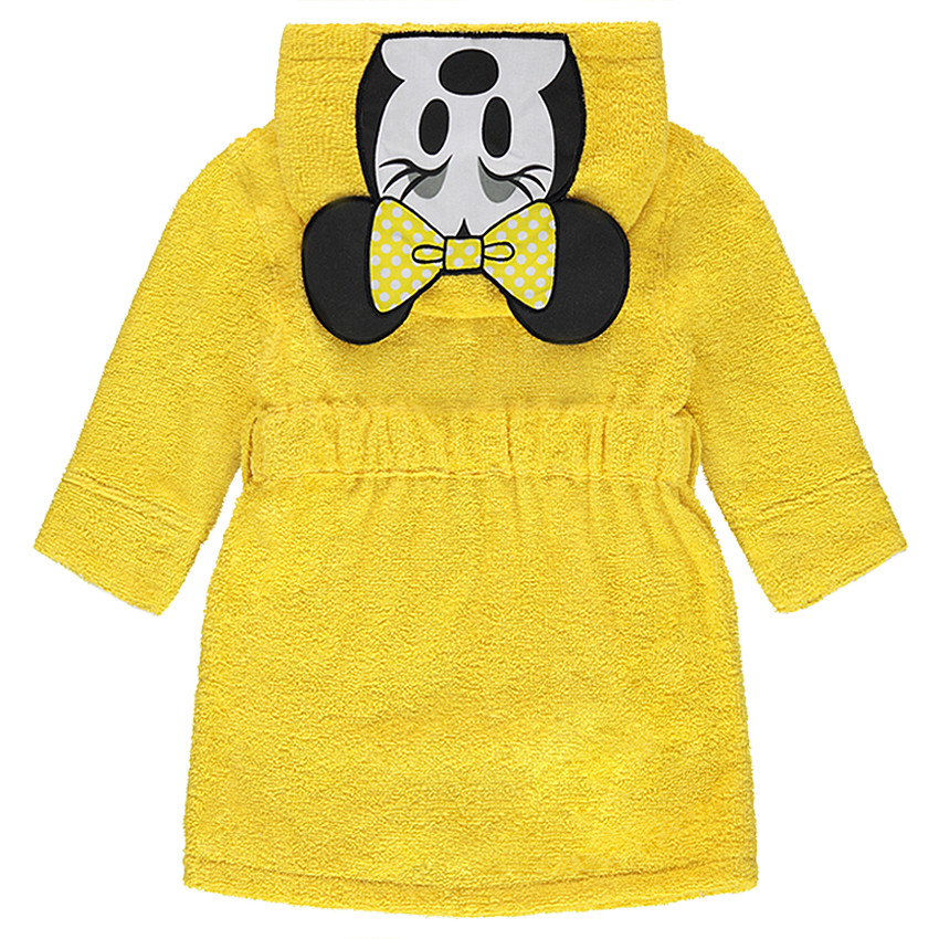 Peignoir en éponge avec Patch Minnie en relief sur la capuche 