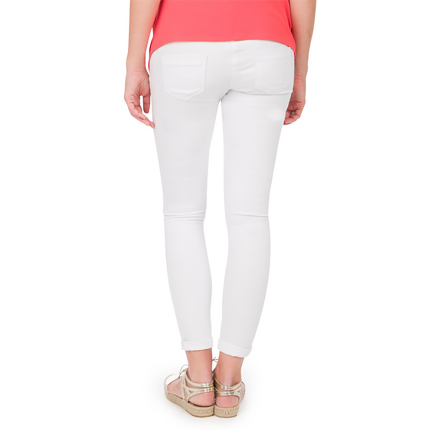 Jeans de grossesse 7/8 ème slim effet used 