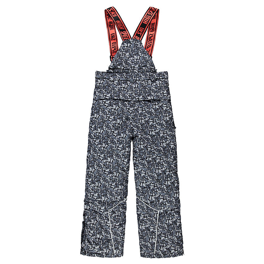 Junior - Pantalon de ski avec imprimé graphique et bretelles amovibles 