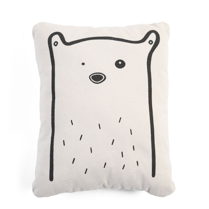 Coussin déco Canvas - Ours 