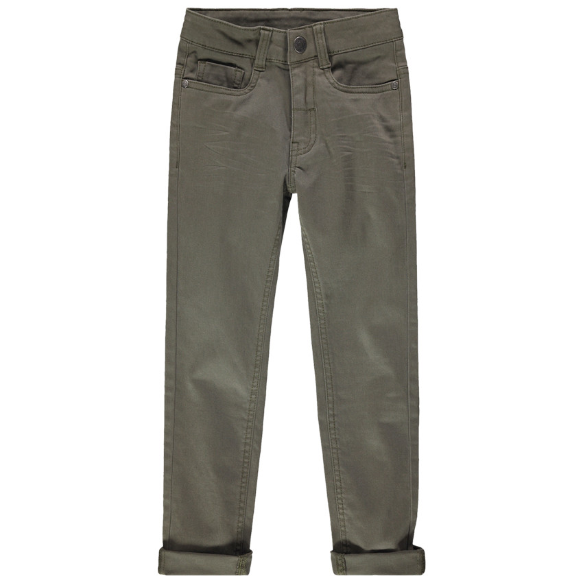 Pantalon en twill surteint avec poche fantaisie au dos 