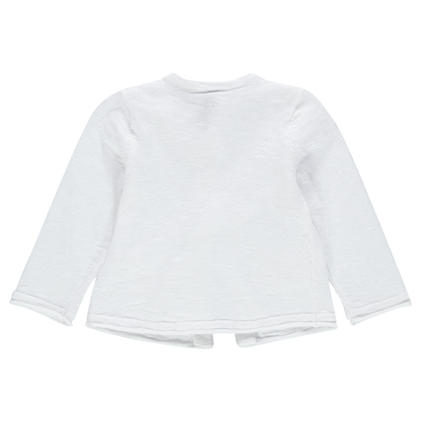 Gilet uni en slub avec poches à noeuds 