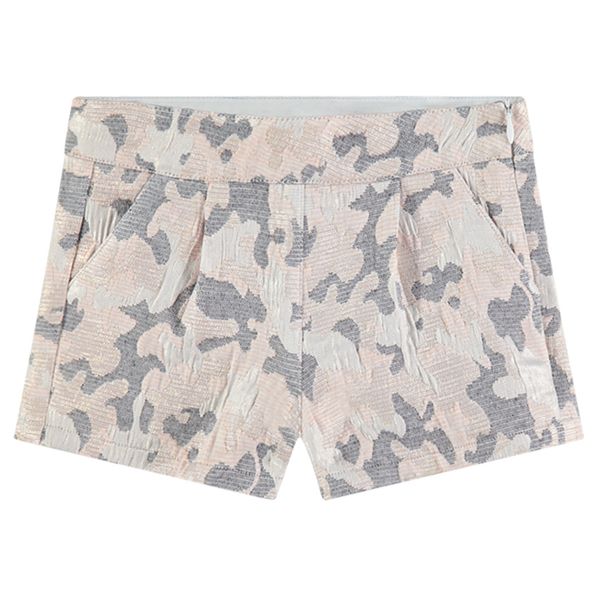Short à motif army en jaquard all-over 