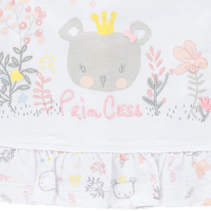 Ensemble tunique manches longues print koala et pantalon uni 