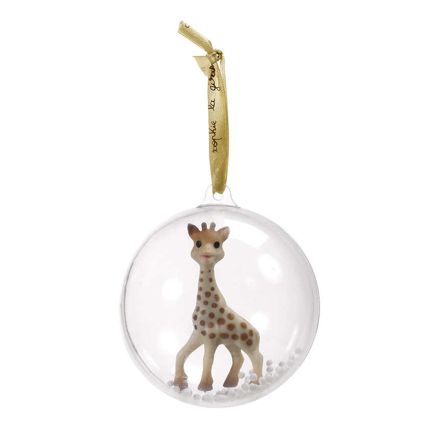 Coffret Sophie la Girafe + 2 boules de Noël 