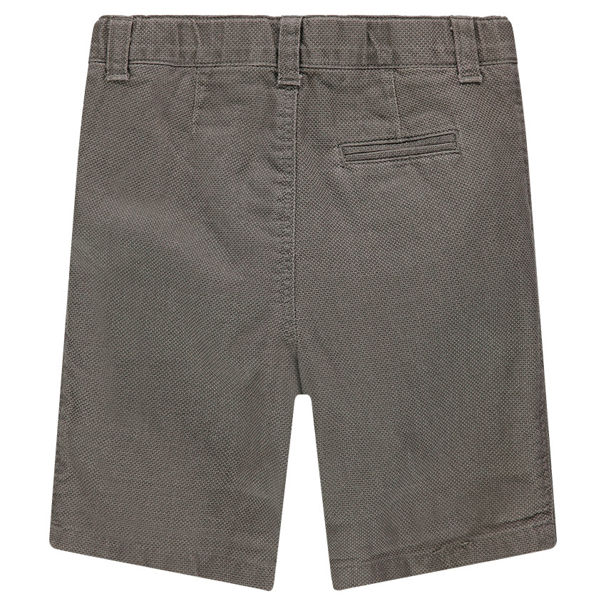 Bermuda en coton nid d'abeille surteint 