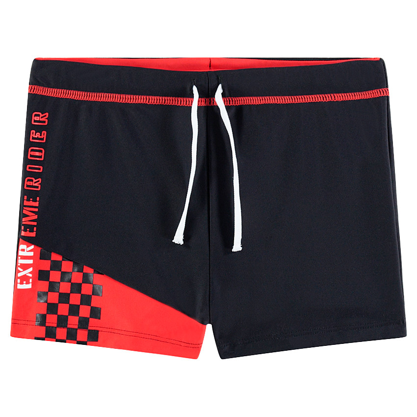 Junior - Boxer de bain avec inscriptions printées 