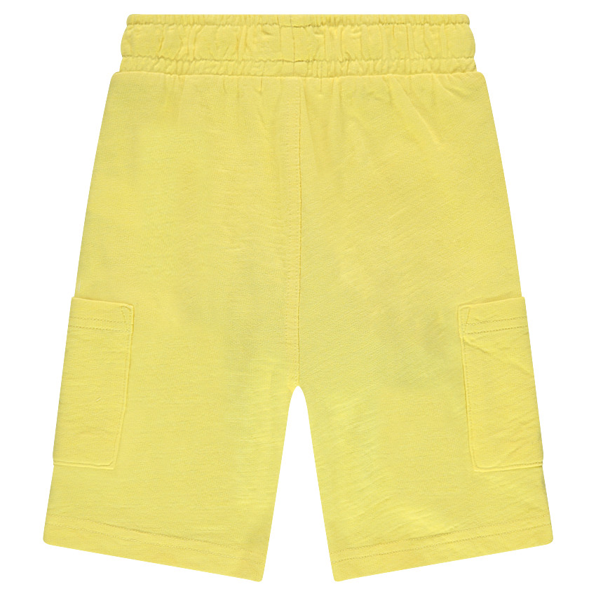 Bermuda en molleton slub avec poches 