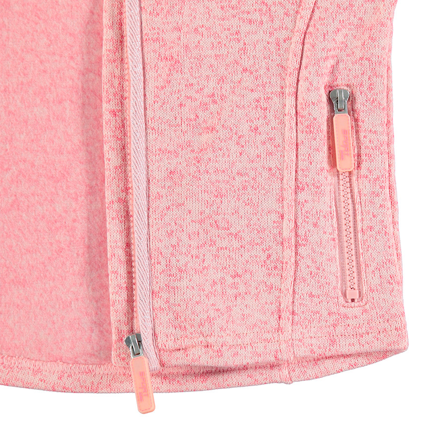 Gilet en tricot chiné avec poches zippées 