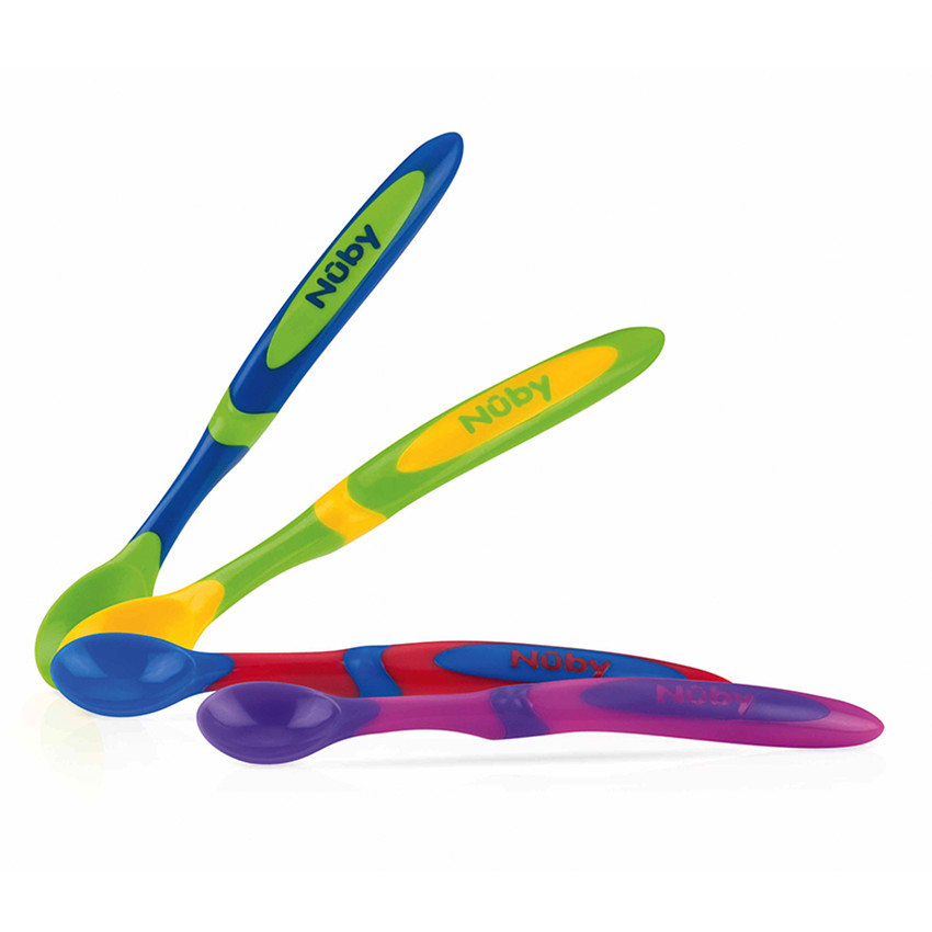 Lot de 4 cuillères à manche long 6m+ 