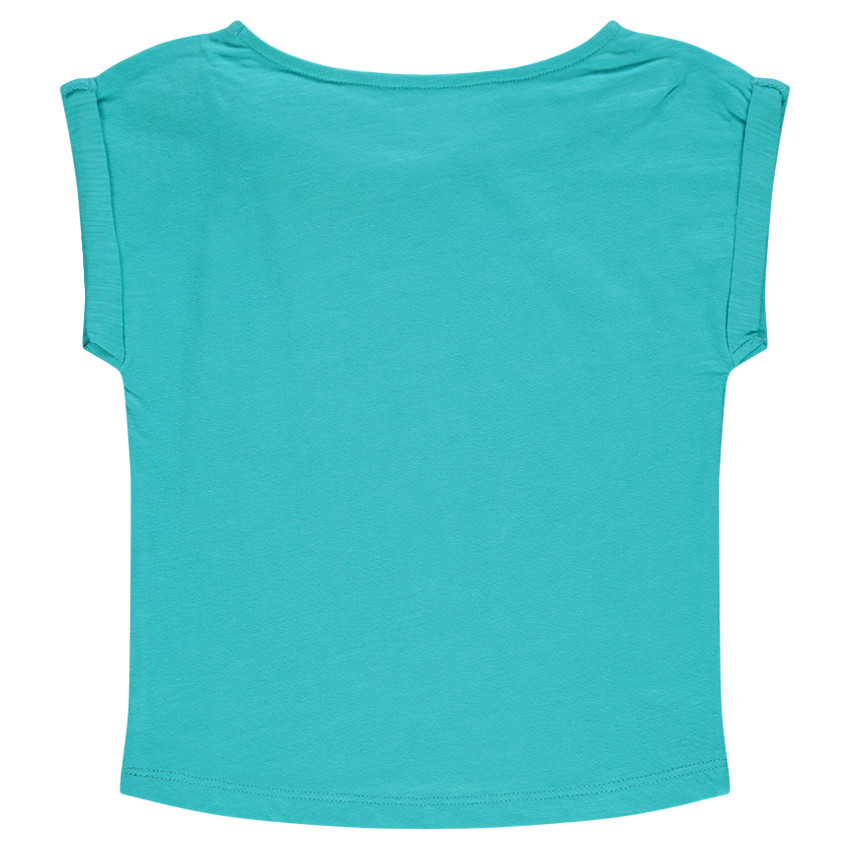 Tee-shirt manches courtes forme boîte print fantaisie 