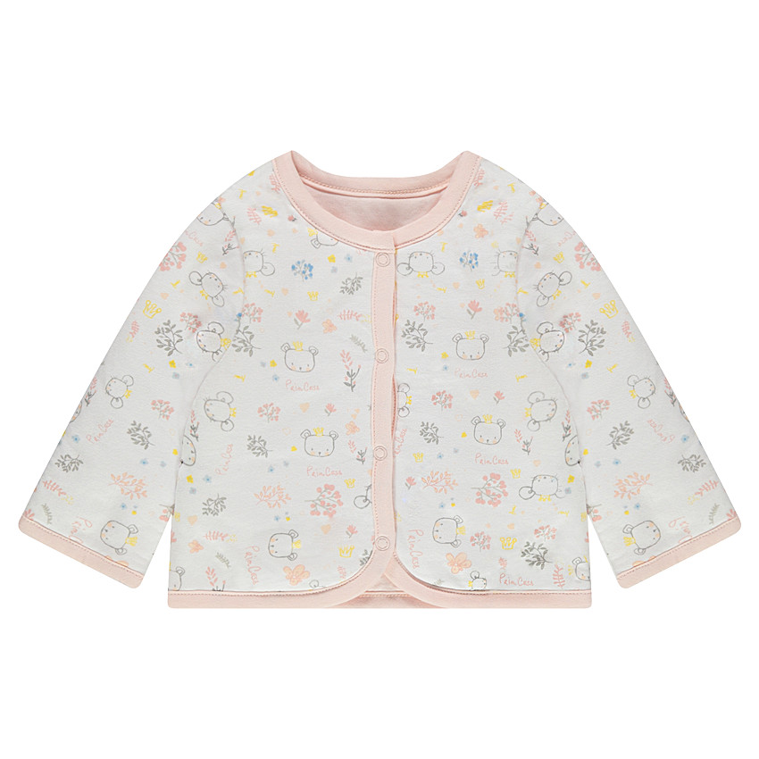 Gilet pressionné réversible imprimé/uni 