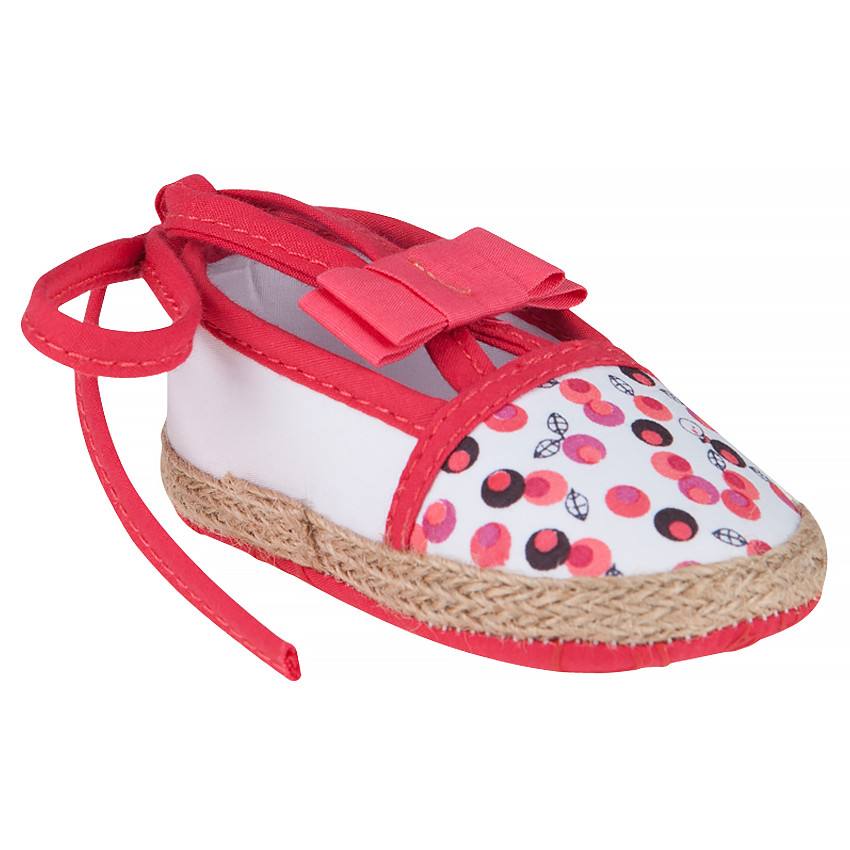 Espadrilles en toile avec noeud et imprimé fantaisie 