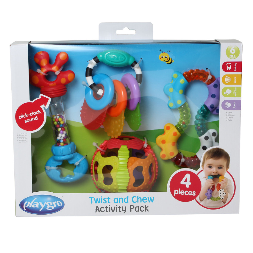 Coffret cadeau 1er âge hochets et balles 