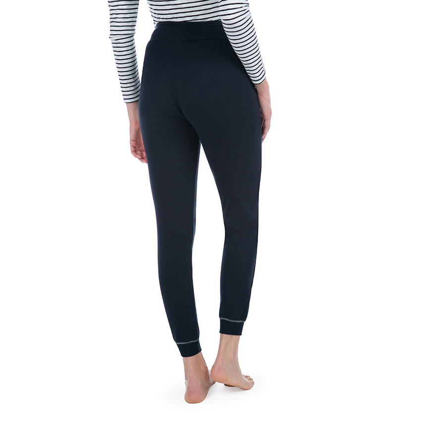 Pantalon homewear uni avec bandeau haut 