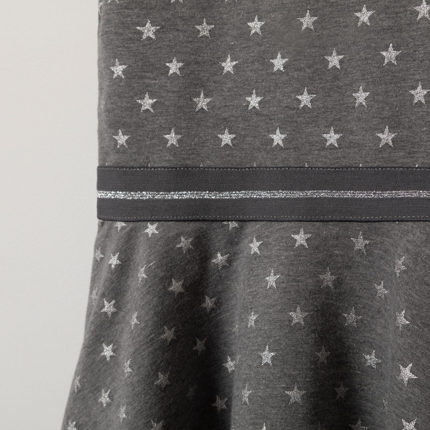 Robe manches courtes imprimée all-over  