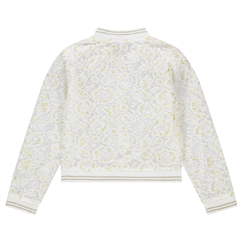 Teddy en dentelle avec touches de doré 