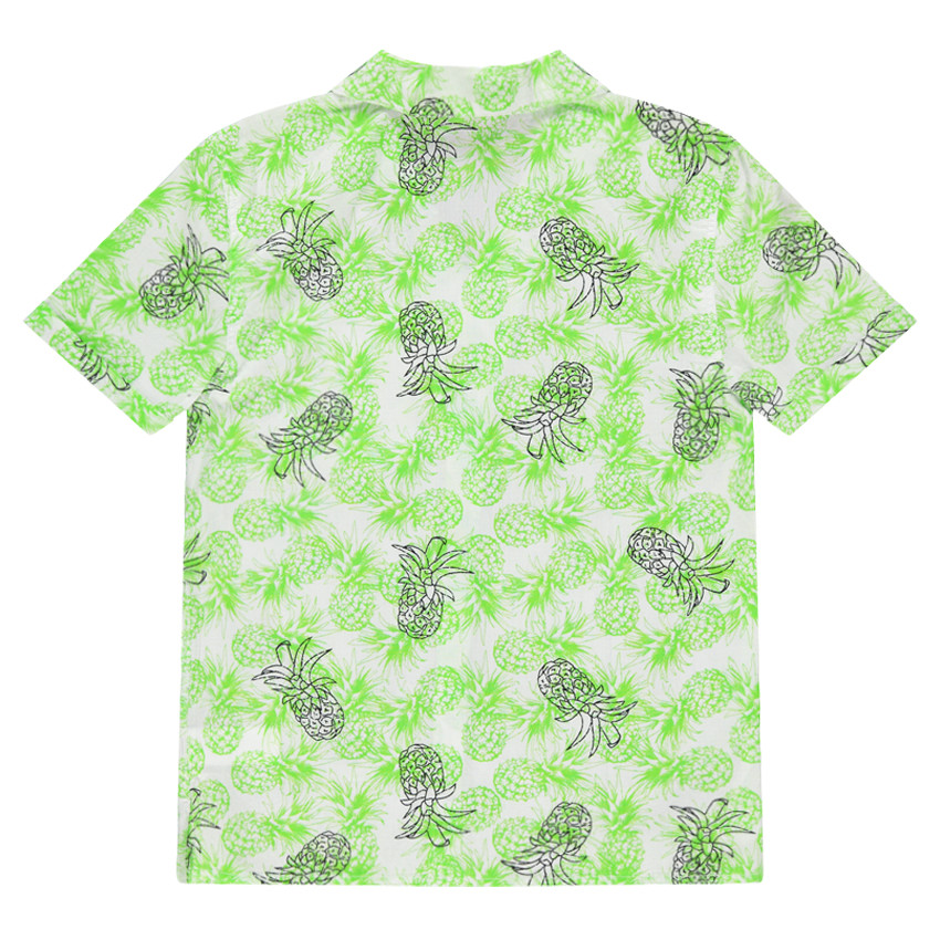 Junior - Chemise manches courtes avec ananas printés 