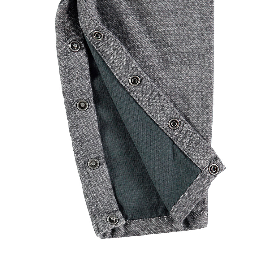 Salopette en coton fantaisie doublée jersey avec poche 