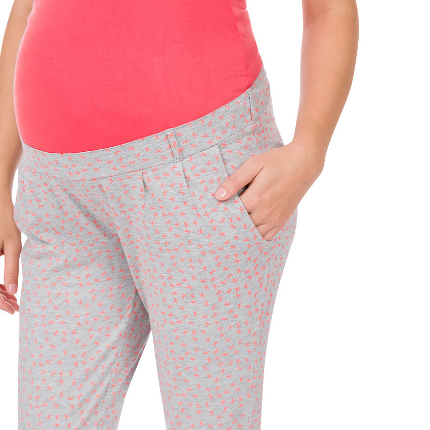 Pantalon homewear de grossesse imprimé all-over 