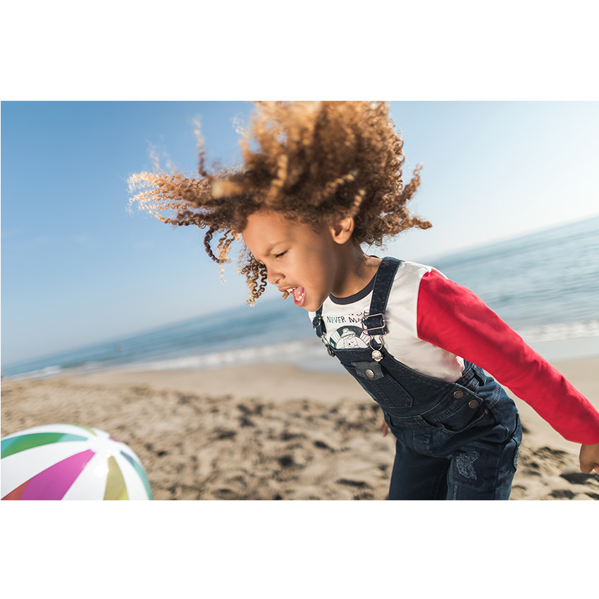 Tee-shirt manches longues en jersey avec marin printé 