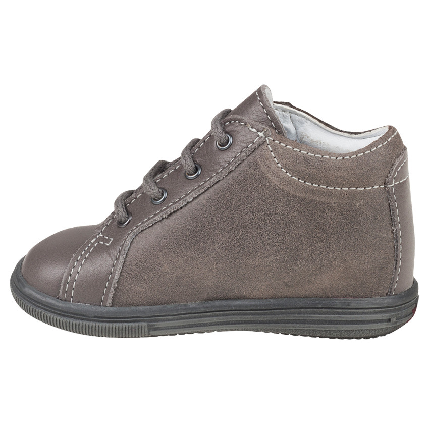   Bottillons en cuir à lacets avec dinosaure contrasté  