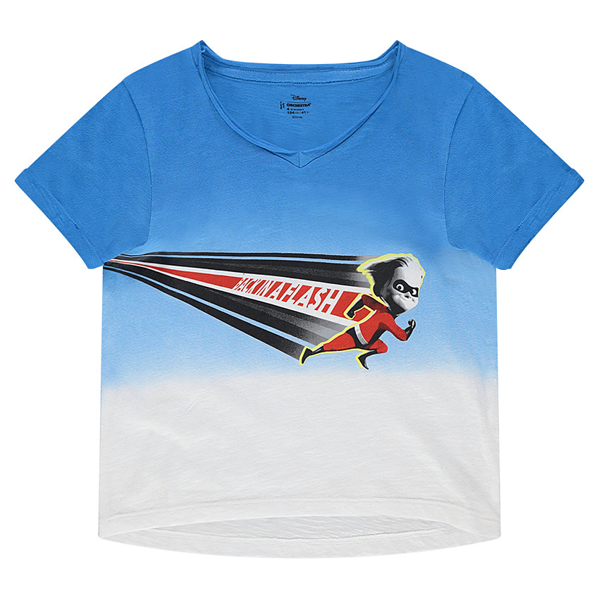Tee-shirt manches courtes effet tie and dye avec print super-héros Disney  