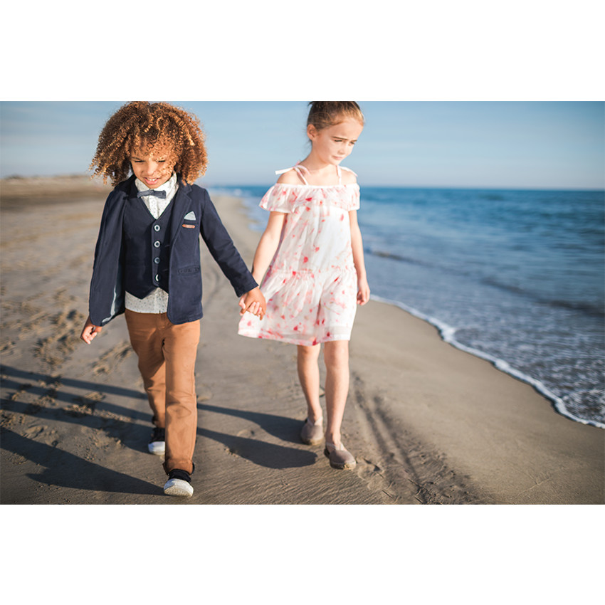 Blazer en jersey avec poche passepoilée fantaisie 