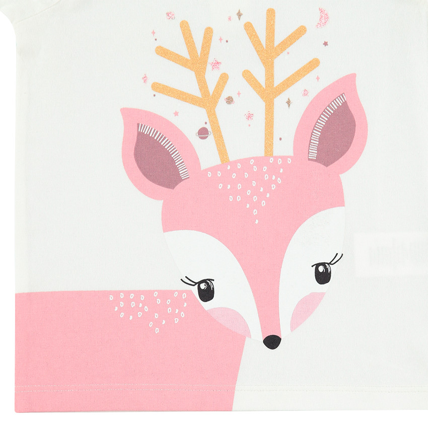 Sous-pull en jersey à col roulé avec motif printé sur le devant 