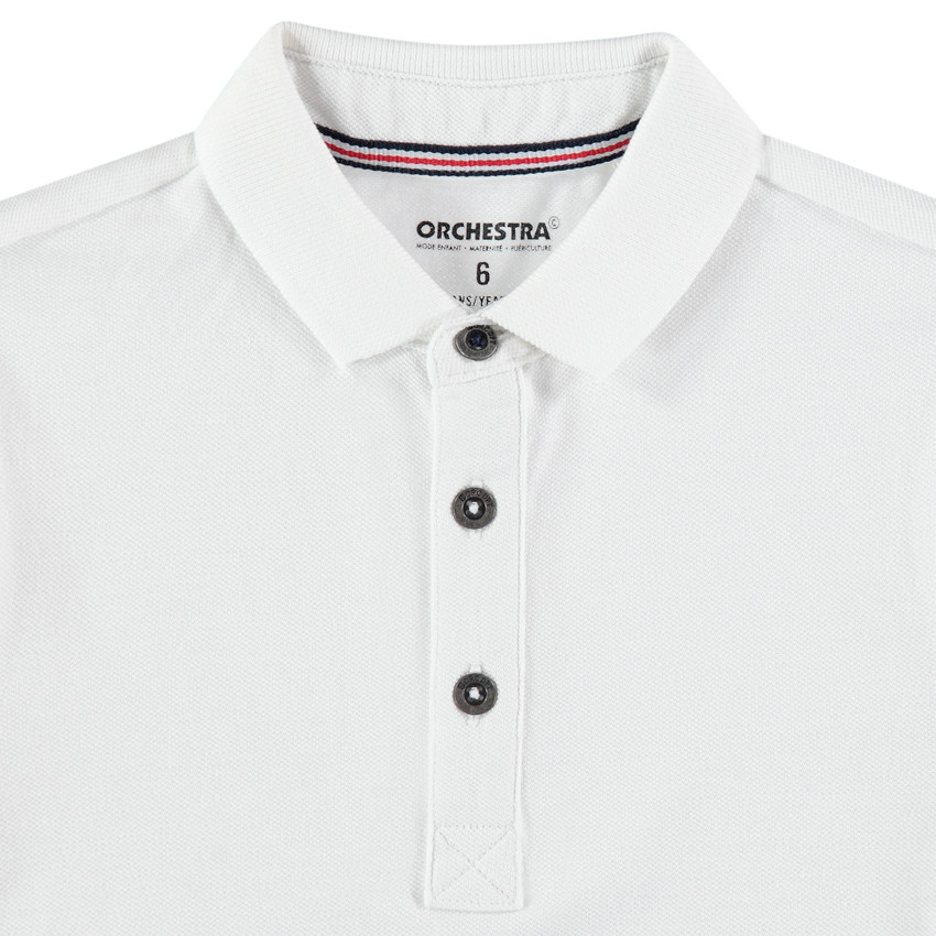 Polo manches courtes uni en coton bio 