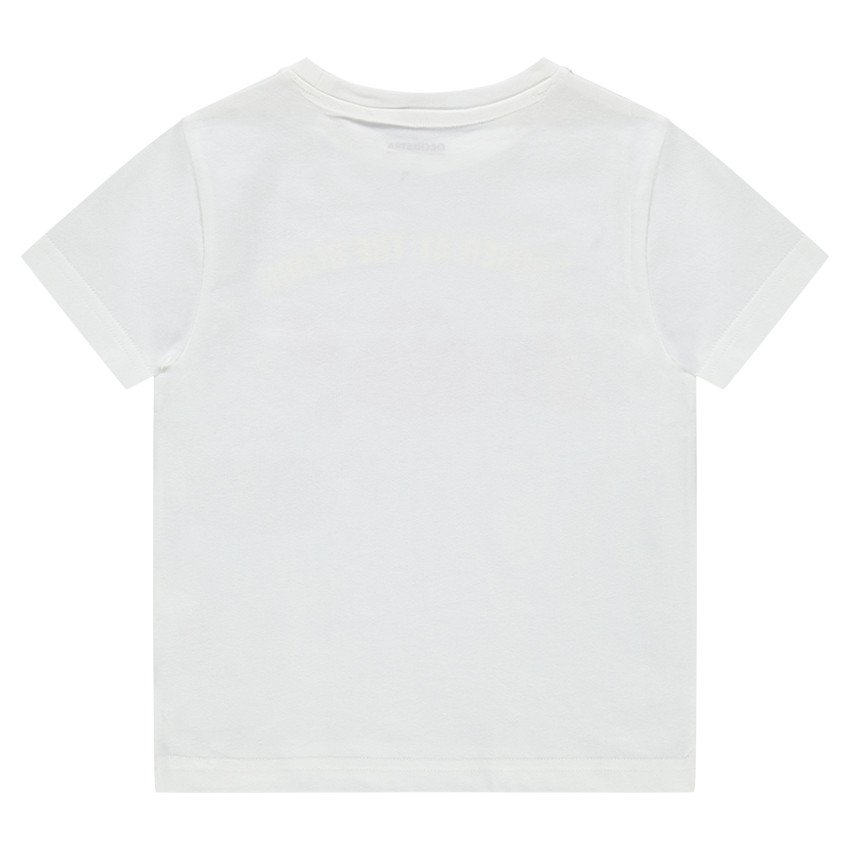 Tee-shirt manches courtes en jersey avec print fantaisie esprit vacances 