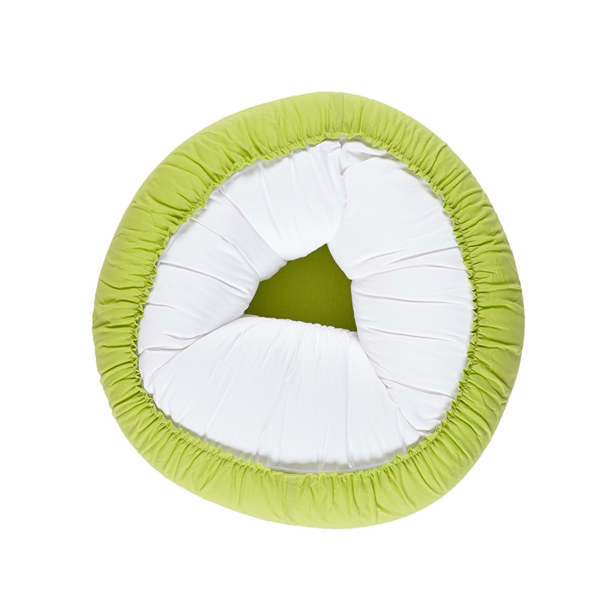 Housse ronde de coussin d'allaitement - Lime 