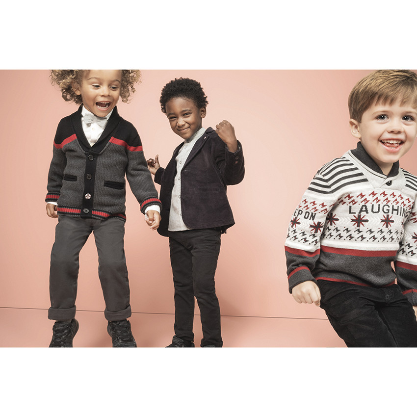 Pantalon en twill surteint avec poche fantaisie au dos 