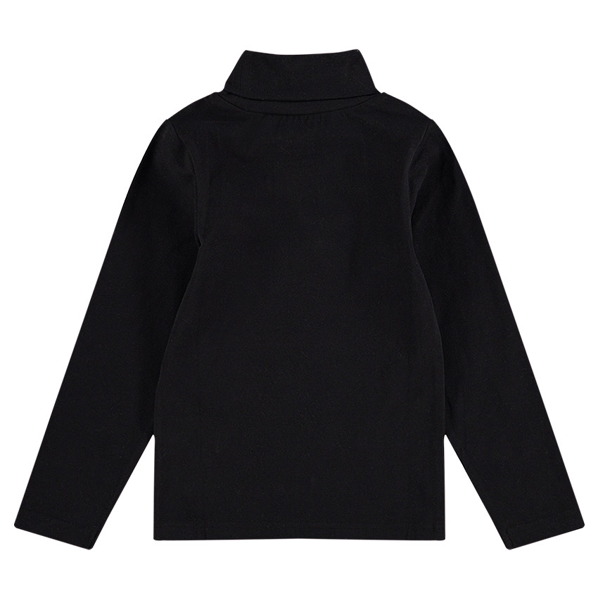 Sous-pull col roulé en jersey avec motif printé sur le devant 