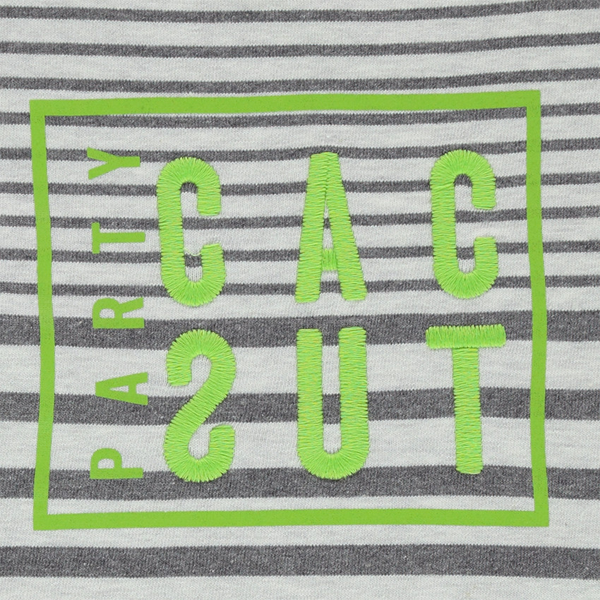 Junior - Marinière en jersey lourd avec texte brodé sur le devant 