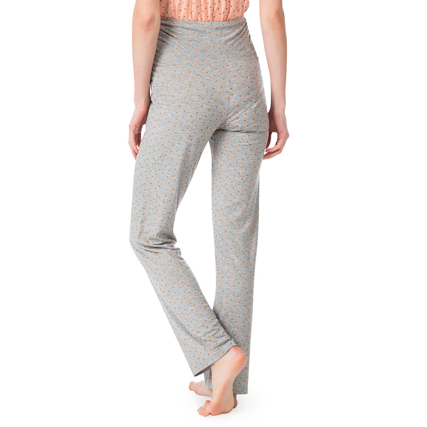 Pantalon de grossesse homewear avec imprimé all-over et bandeau haut 